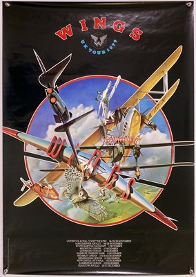 Lot 191 - WINGS - 1979 EUROPEAN TOUR POSTER.