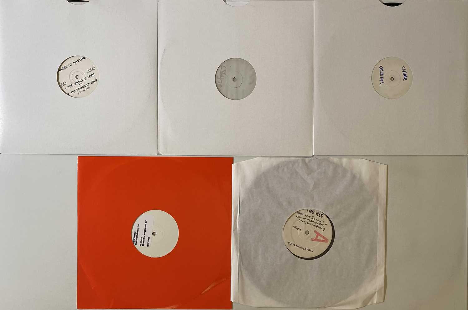 Lot 144 - UK DANCE MUSIC LEGENDS - WHITE LABELS - KLF / ORBITAL / LAURENT GARNIER.