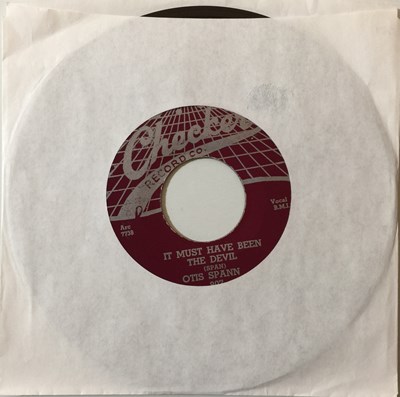 Lot 14 - OTIS SPANN - IT MUST HAVE BEEN THE DEVIL 7" (BLUES - CHECKER 807)