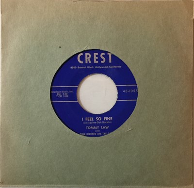 Lot 16 - TOMMY LAW - I FEEL SO FINE/ COOL JUICE 7" (ROCKABILLY - 45-1055)