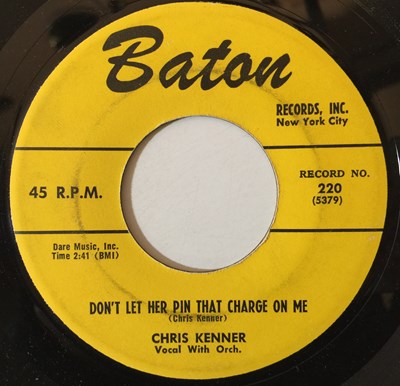 Lot 40 - CHRIS KENNER - GRANDMA'S HOUSE/ DON'T LET HER PIN THAT CHARGE ON ME 7" (JUMP BLUES - BARTON 220)