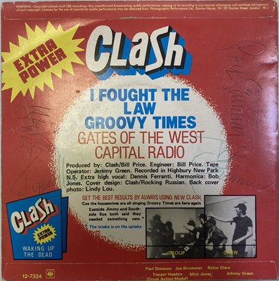 Lot 344 - THE CLASH - LONDON CALLING SIGNED 7" SINGLE.