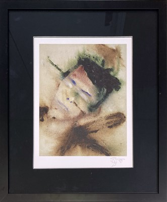 Lot 61 - DAVID BOWIE - SIGNED 'OUTSIDE' LITHOGRAPH PRINT.