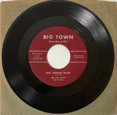 Lot 49 - JOE HILL LOUIS - BAD WOMAN BLUES C/W HYDRAMATIC WOMAN 7" (BIG TOWN RECORDS 45-H-401)