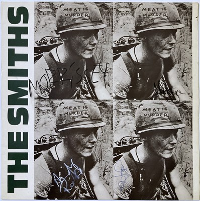 Lot 304 - THE SMITHS - FULLY SIGNED MEAT IS MURDER.