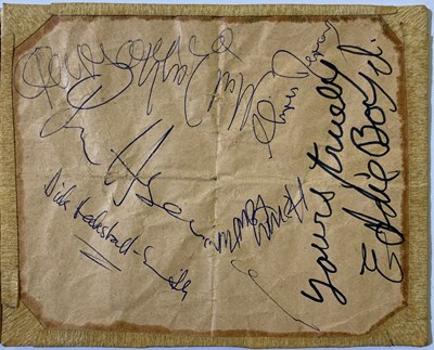 Lot 328 - JOHN MAYALL AND THE BLUESBREAKERS - SIGNED PAGE.