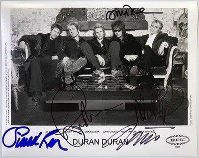 Lot 330 - DURAN DURAN SIGNED PHOTO.
