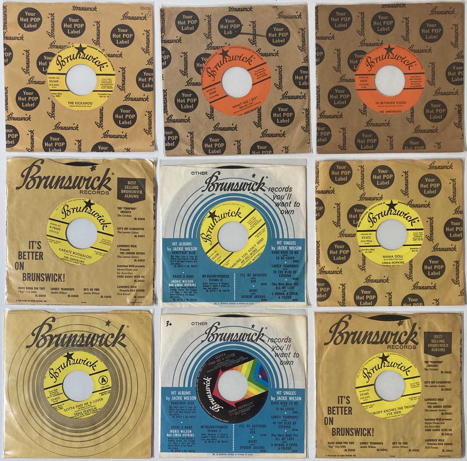 Lot 52 - BRUNSWICK RECORDS - ORIGINAL US SOUL/R&B 7"