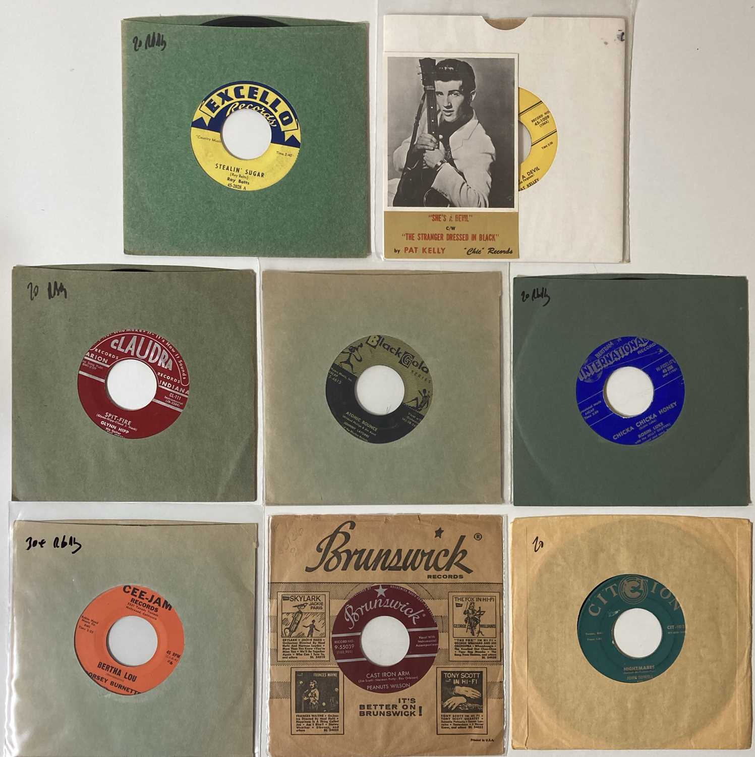 Lot 54 - ROCKABILLY - US 7" RARITIES