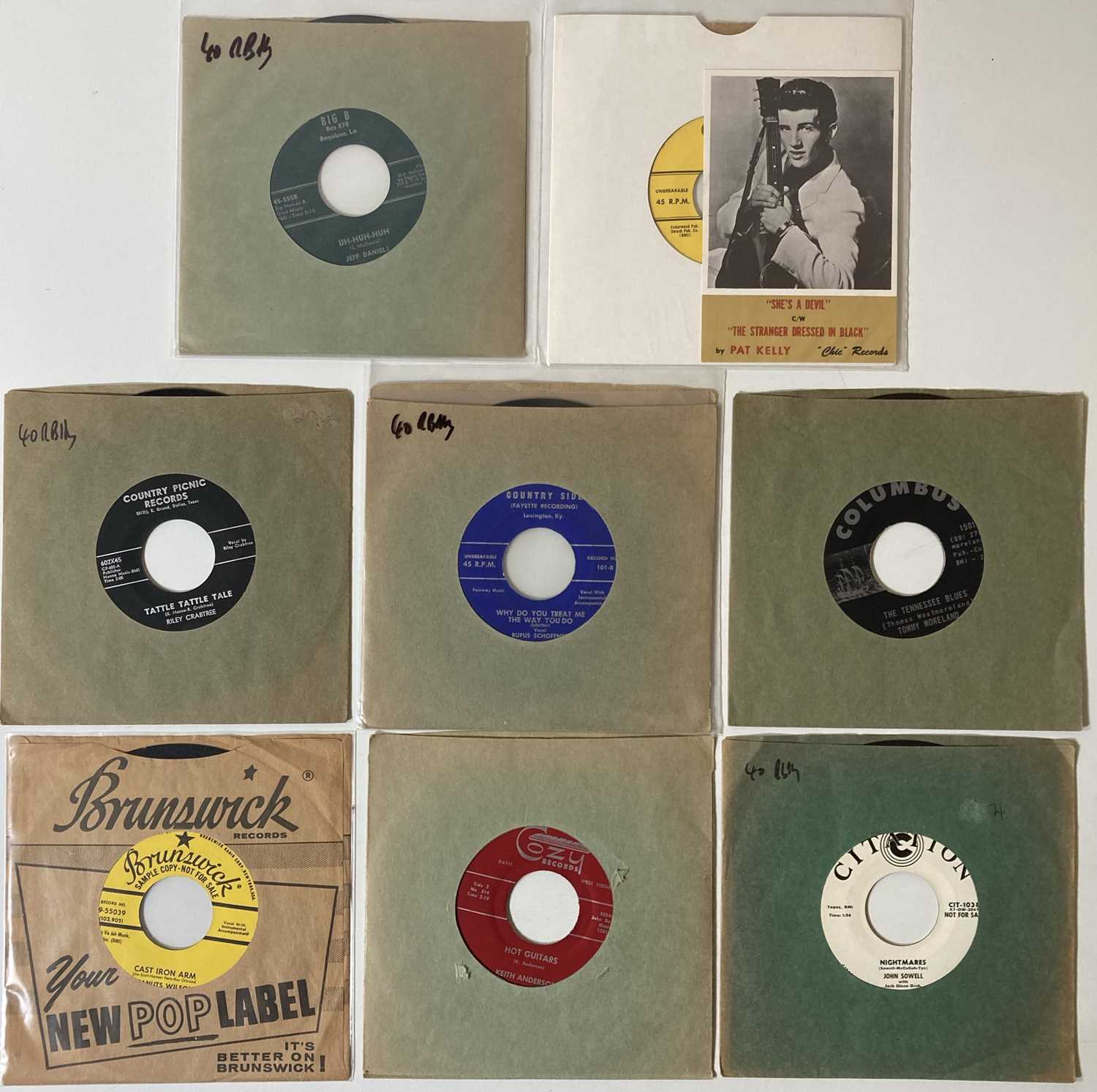 Lot 55 - ROCKABILLY - US 7" RARITIES