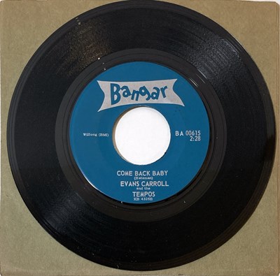 Lot 56 - EVANS CARROLL AND THE TEMPOS - THE MONSTER 7" (BANGAR RECORDS - BA 00615)