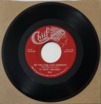 Lot 65 - G. 'DAVY' CROCKETT  - LOOK OUT MABLE/DID YOU EVER LOVE SOMEBODY (THAT DIDN'T LOVE YOU' 7" (ORIGINAL US COPY - CHIEF RECORDS 7010)
