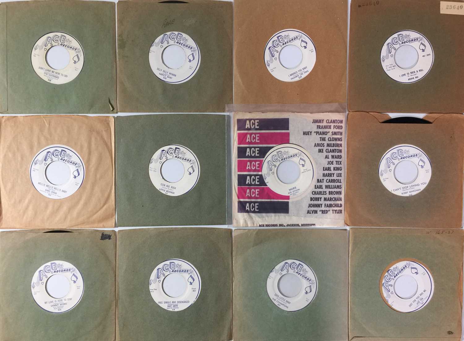 Lot 74 - ACE RECORDS - ORIGINAL US 7" RELEASES (1957/1960)