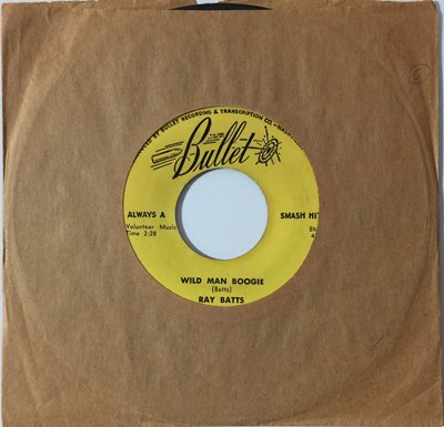 Lot 93 - RAY BATTS - WILD MAN BOOGIE/ BEAR CAT DADDY 7" (ROCKABILLY - 45-754)
