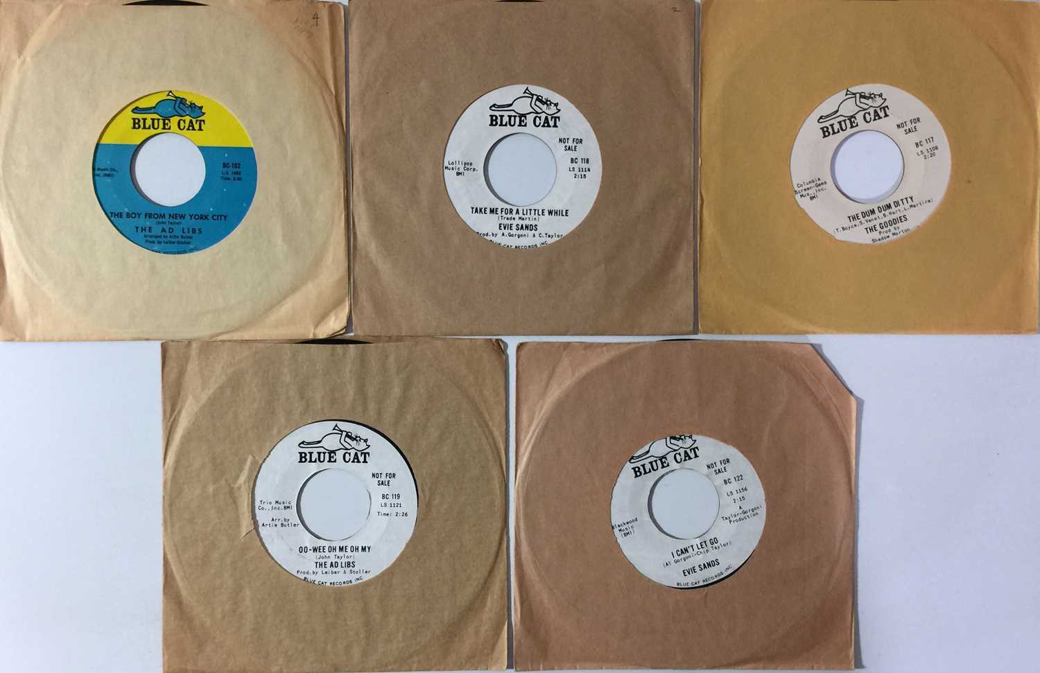 Lot 95 - BLUE CAT - SOUL/ DOO WOP 7" PACK