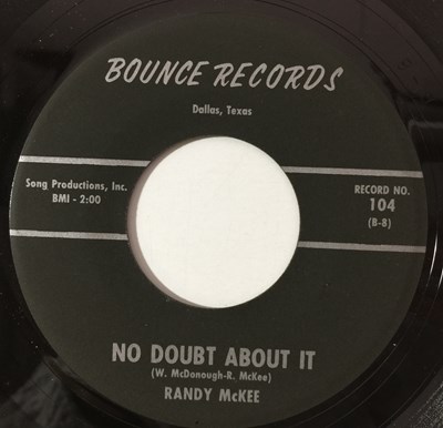Lot 96 - RANDY MCKEE - MAILMAN/ NO DOUBT ABOUT IT 7" (ROCK N ROLL - BOUNCE 104)