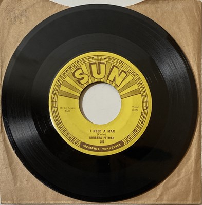 Lot 219 - SUN RECORDS COLLECTION - BARBARA PITMAN - I NEED A MAN - SUN 253.