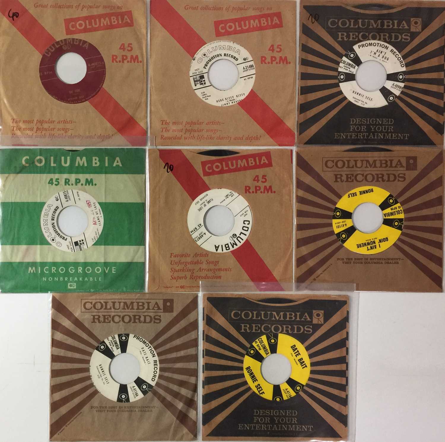 Lot 106 - RONNIE SELF - 7" COLUMBIA RARITIES