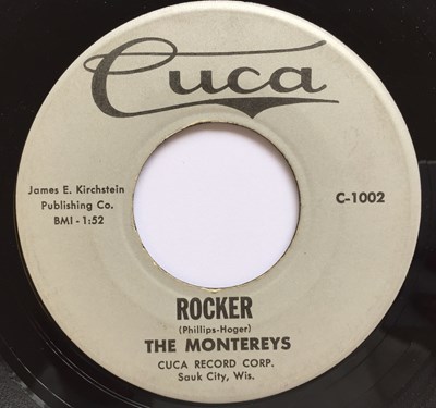 Lot 111 - THE MONTEREYS - ROCKIN' FOOL/ ROCKER 7" (ROCKABILLY - CUCA C-1002)