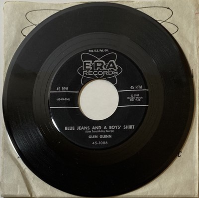 Lot 250 - GLEN GLENN - BLUE JEANS AND A BOY'S SHIRT C/W WOULD JA' ON ERA RECORDS.