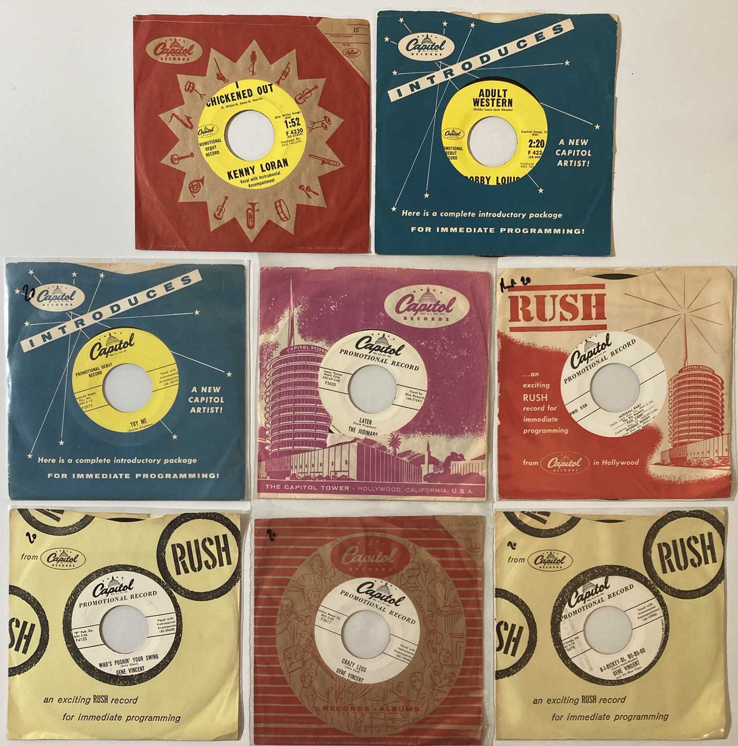 Lot 117 - CAPITOL RECORDS - ORIGINAL US R&R/ROCKABILLY PROMO 7"