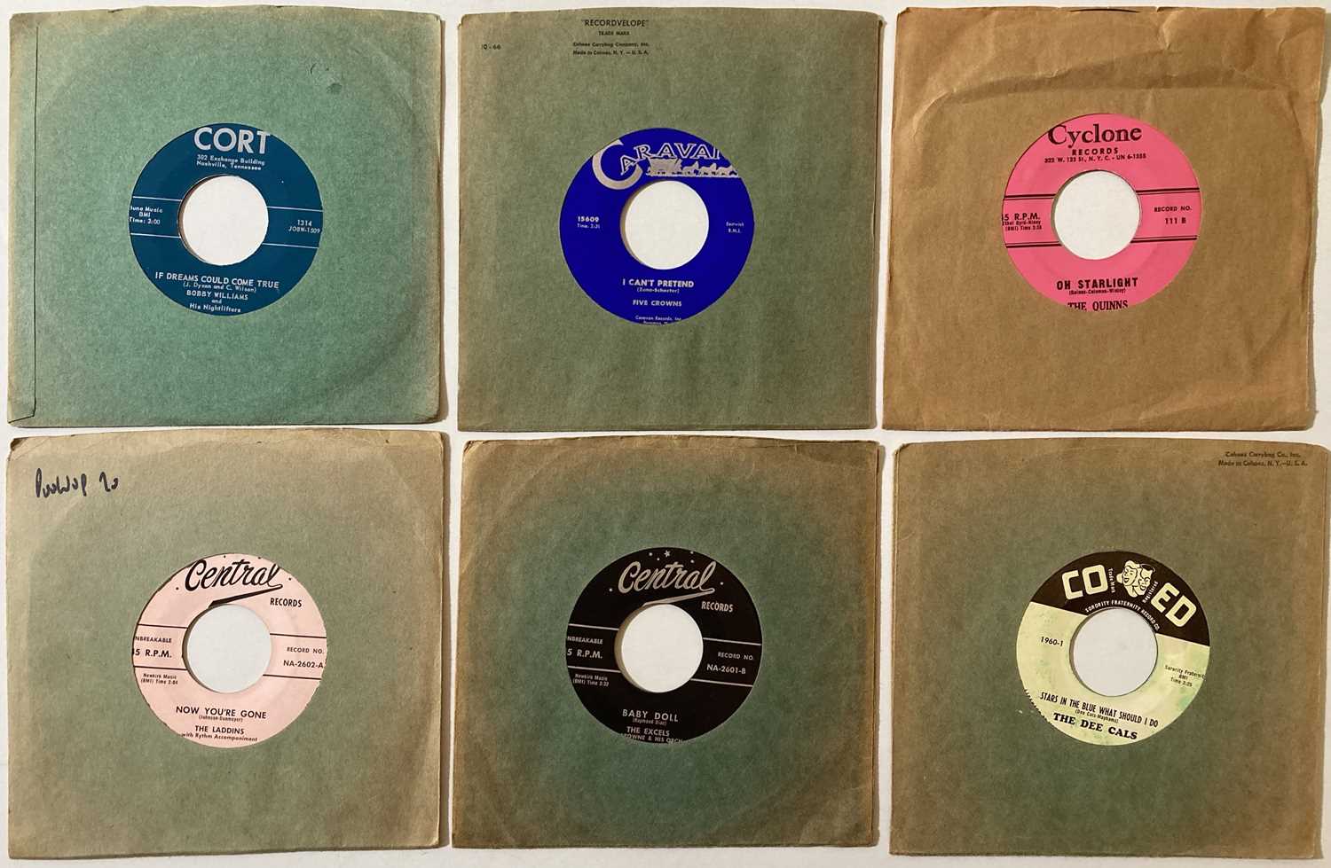 Lot 120 - DOO WOP - ORIGINAL US 7" RARITIES