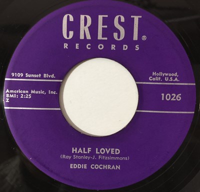 Lot 142 - EDDIE COCHRAN - SKINNY JIM/ HALF LOVED 7" (CREST 1026)