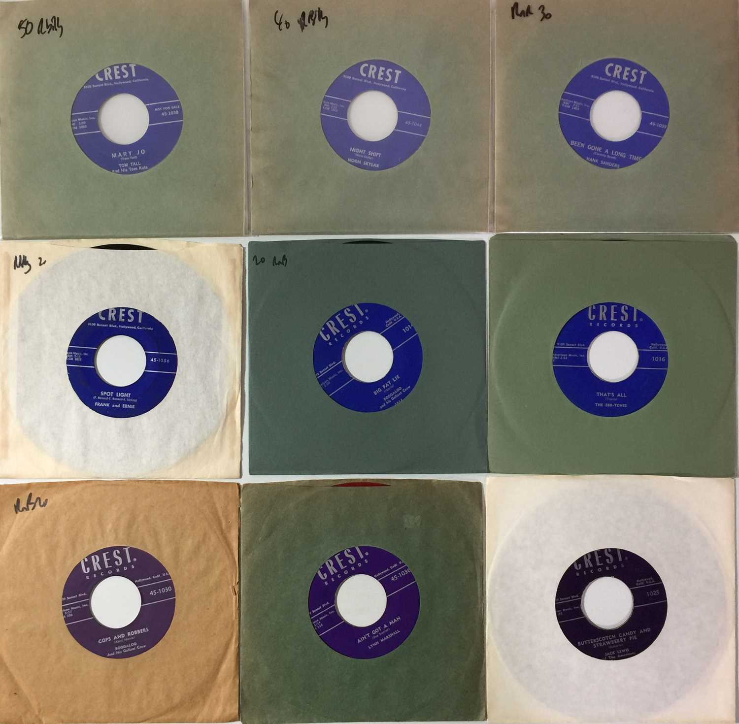 Lot 143 - CREST - R&R/ R&B 7" PACK