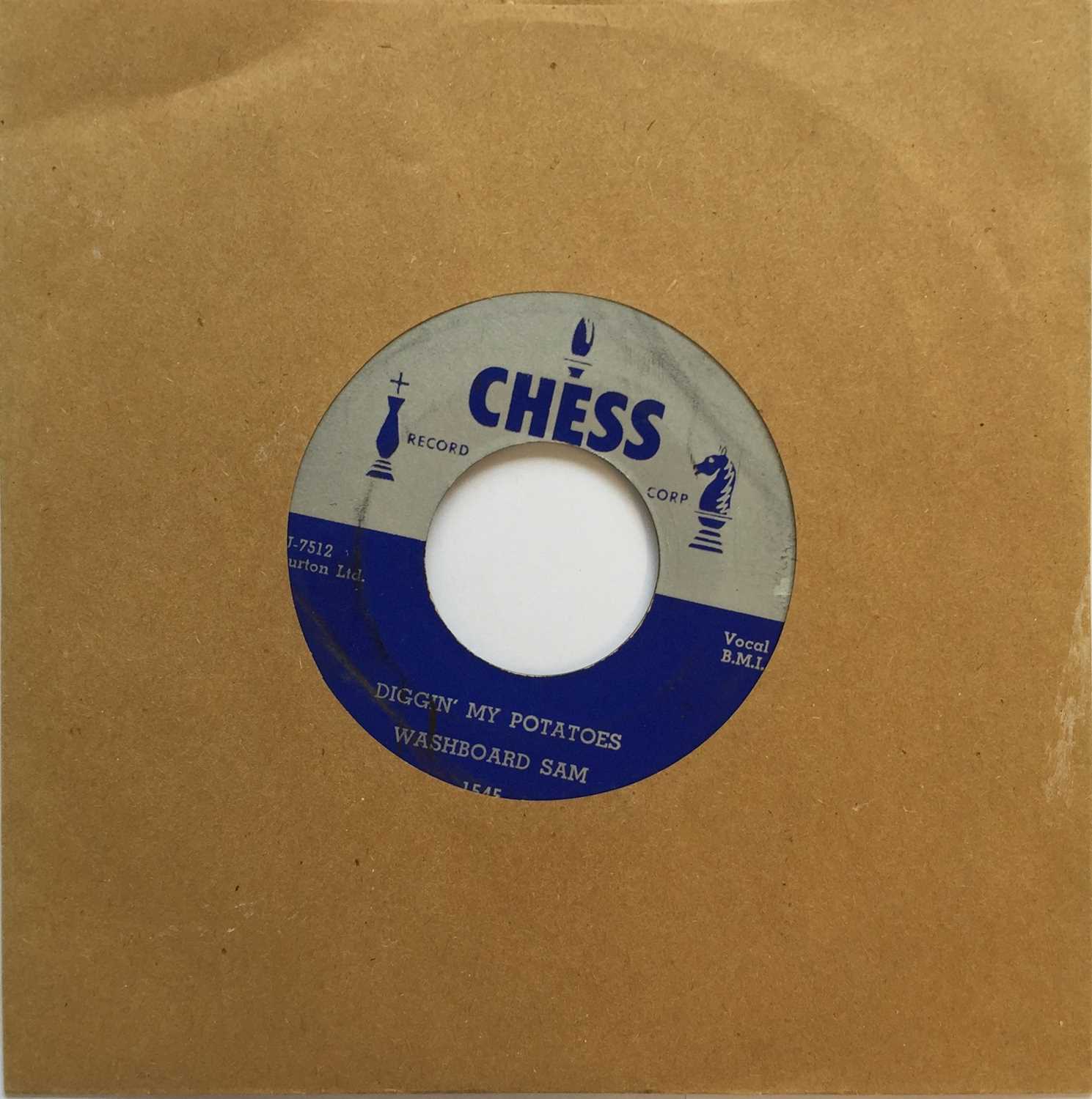 Lot 153 - WASHBOARD SAM - DIGGIN' MY POTATOES/ BRIGHT EYES 7" (CHESS 1545)