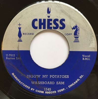 Lot 153 - WASHBOARD SAM - DIGGIN' MY POTATOES/ BRIGHT EYES 7" (CHESS 1545)