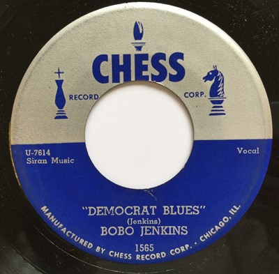Lot 156 - BOBO JENKINS - DEMOCRAT BLUES/ BAD LUCK & TROUBLE 7" (CHESS 1565)