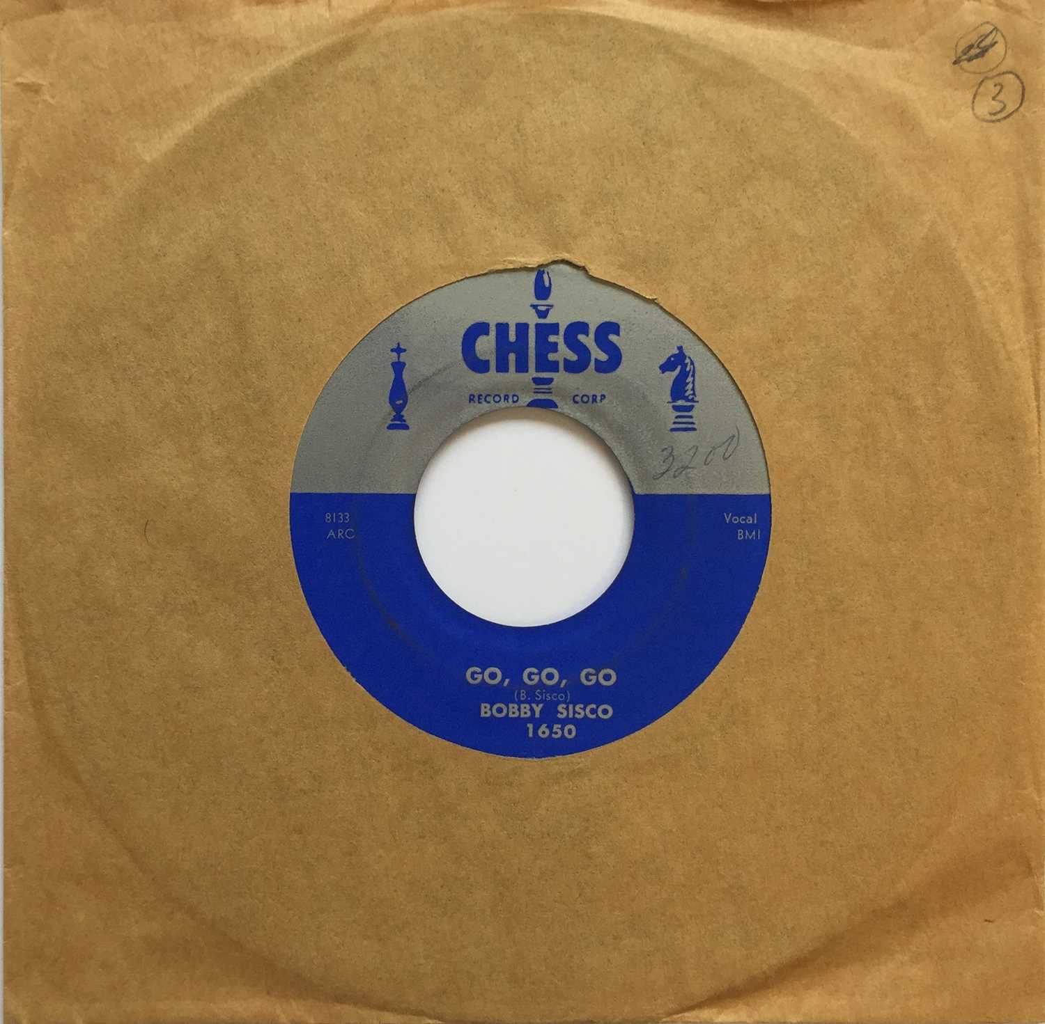 Lot 163 - BOBBY SISCO - GO GO GO/ TALL DARK & HANDSOME MAN 7" (CHESS 1650)