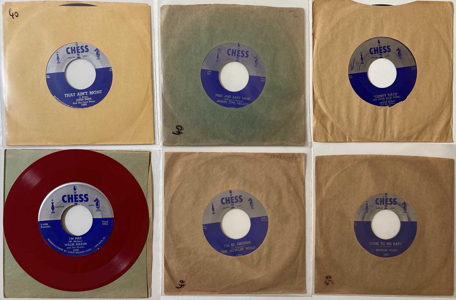 Lot 164 - CHESS - 7" RARITIES