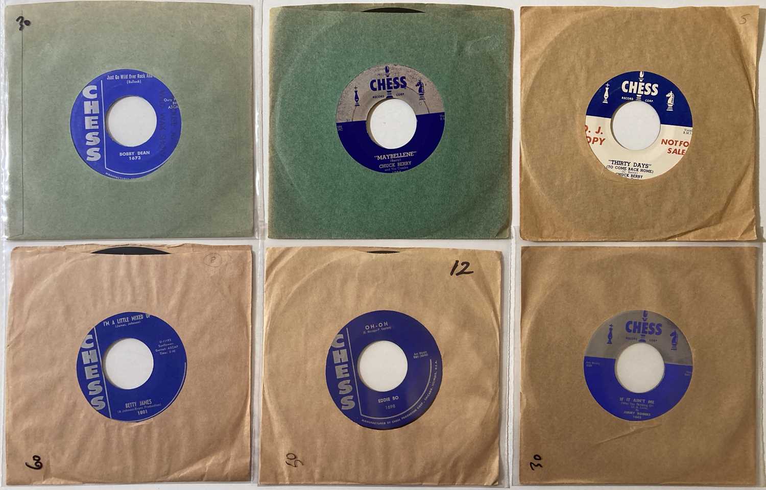 Lot 165 - CHESS - 7" RARITIES