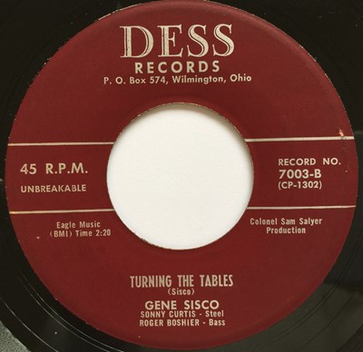 Lot 190 - GENE SISCO & HOME WOOTON - NO USE FOR ME TO TRY - DESS RECORDS 7003.