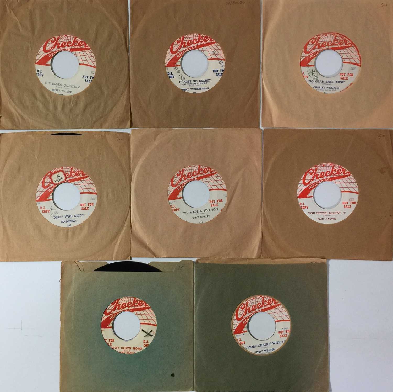 Lot 174 - CHECKER - BLUES/ R&B 7" PROMOS