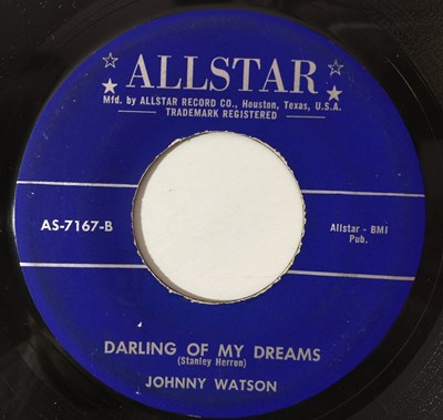 Lot 130 - JOHNNY WATSON - COME TO THE PARTY/ DARLING OF MY DREAMS 7" (ALLSTAR - AS-7167)