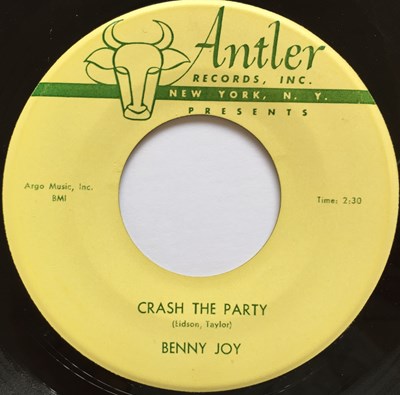 Lot 179 - BENNY JOY - CRASH THE PARTY C/W LITTLE RED BOOK 7" (ORIGINAL US COPY - ANTLER 831/832)