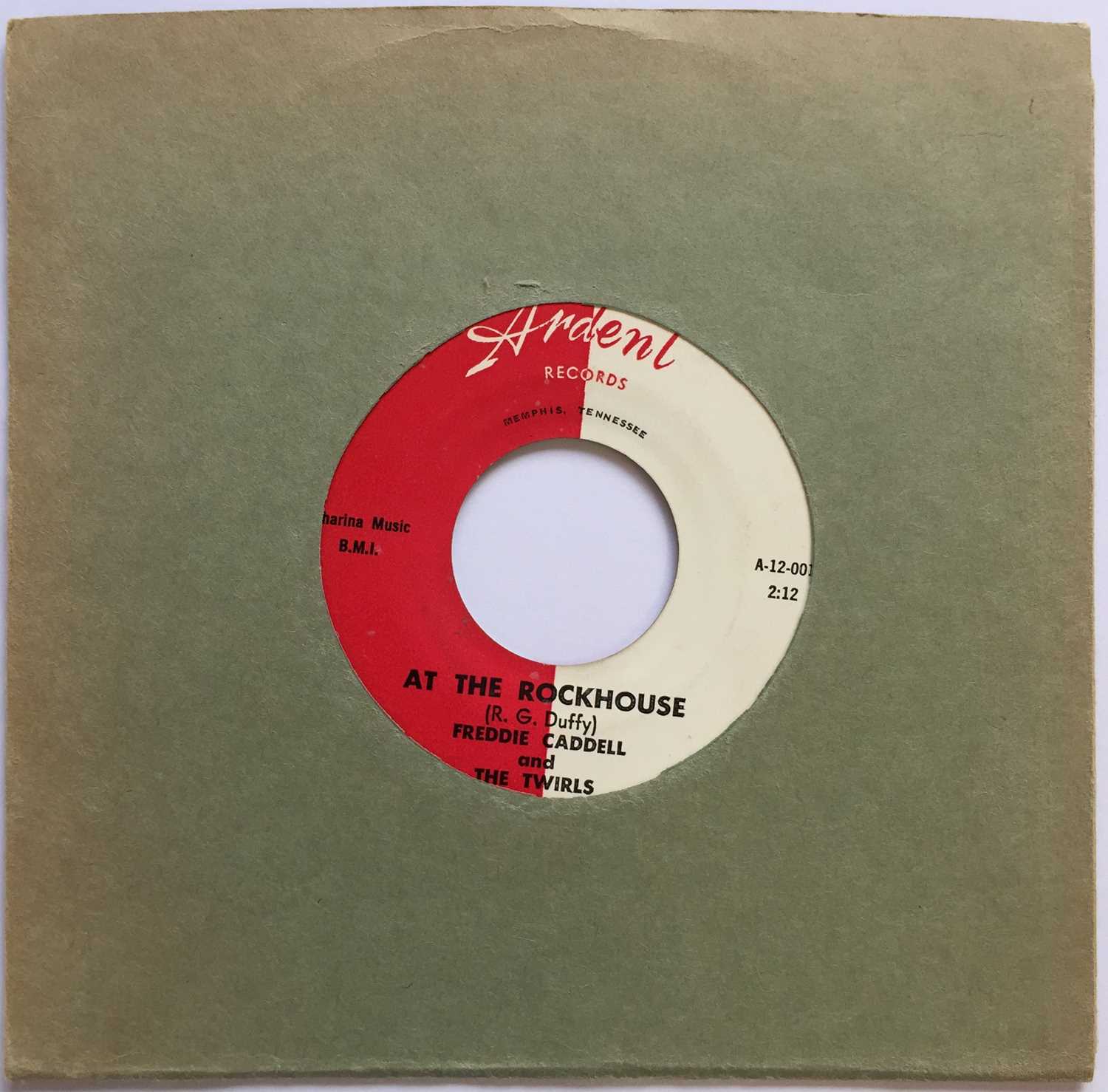 Lot 181 - FREDDIE CADDELL - AT THE ROCKHOUSE C/W GOTTA BIG FAT MAMA 7" (ORIGINAL US COPY - ARDENT RECORDS A-12-001/2)