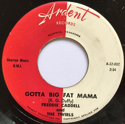 Lot 181 - FREDDIE CADDELL - AT THE ROCKHOUSE C/W GOTTA BIG FAT MAMA 7" (ORIGINAL US COPY - ARDENT RECORDS A-12-001/2)