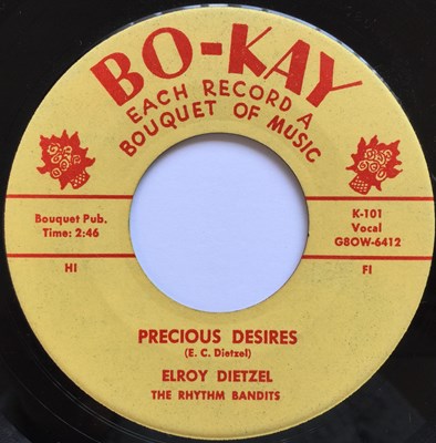 Lot 187 - ELROY DIETZEL - TEENAGE BALL C/W PRECIOUS DESIRES 7" (ORIGINAL US COPY - BO-KAY K-101)