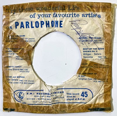 Lot 217 - RINGO STARR SIGNED 7" SLEEVE.