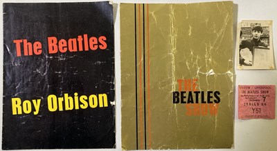 Lot 205 - BEATLES 1963 PROGRAMMES / TICKET STUB.
