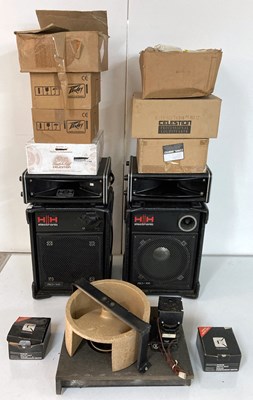Lot 23 - AMPLIFIERS, SPEAKER CONES & LESLIE TREMOLO UNIT.