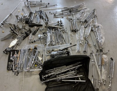 Lot 36 - DRUM STANDS AND KICK/HI-HAT PEDALS.