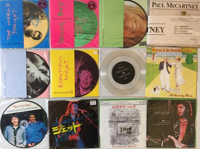 Lot 28 - PAUL MCCARTNEY & RELATED - 7" COLLECTION (PIC DISCS/OVERSEAS/PRIVATE)