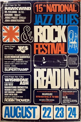 Lot 192 - READING FESTIVAL 1975 POSTER