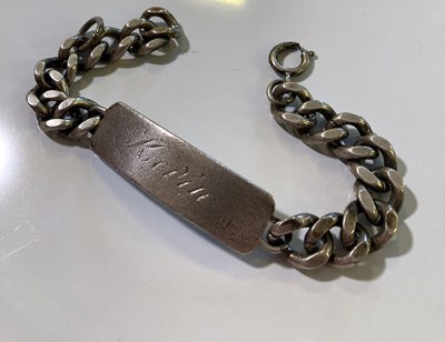 Lot 234 - SILVER BRACELET GIFTED TO KEVIN HARRINGTON ON LEAVING APPLE.