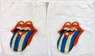Lot 284 - THE ROLLING STONES - 2016 OLE SOUTH AMERICAN TOUR - AIRPLANE HEAD REST COVERS.