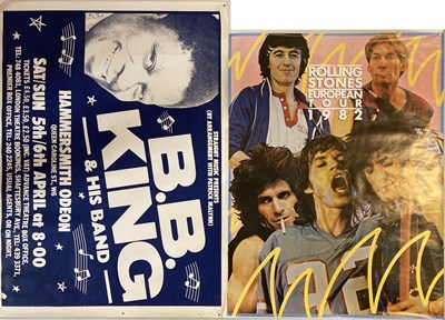 Lot 155 - ROLLING STONES TOUR POSTER / BB KING